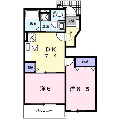 栃木県佐野市伊勢山町 2DK アパート 賃貸物件詳細