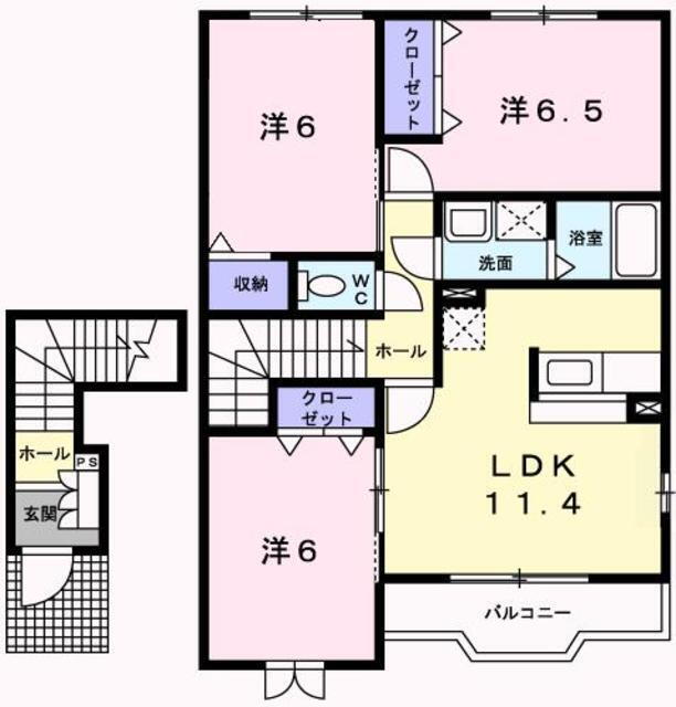 兵庫県姫路市網干区高田 網干駅 3LDK アパート 賃貸物件詳細