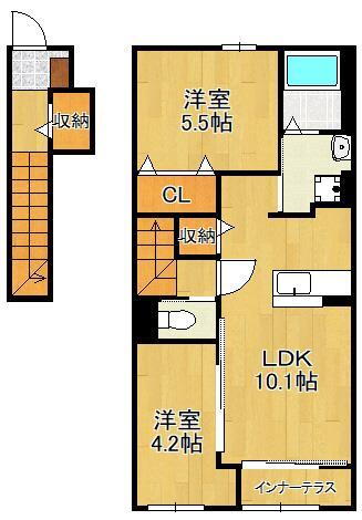 福岡県北九州市戸畑区西鞘ケ谷町 枝光駅 2LDK アパート 賃貸物件詳細