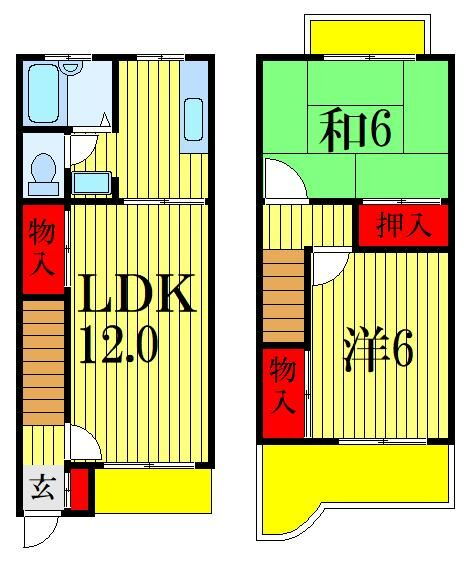 千葉県船橋市山手３ 新船橋駅 2LDK 一戸建て 賃貸物件詳細