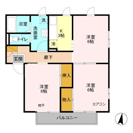 埼玉県川越市神明町 川越駅 3K アパート 賃貸物件詳細