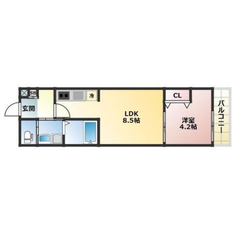 ＡＬＥＧＲＩＡ大津 3階 1LDK 賃貸物件詳細