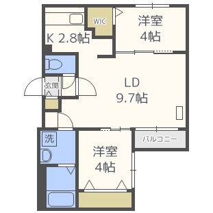 北海道札幌市豊平区美園十二条６ 美園駅 2LDK マンション 賃貸物件詳細