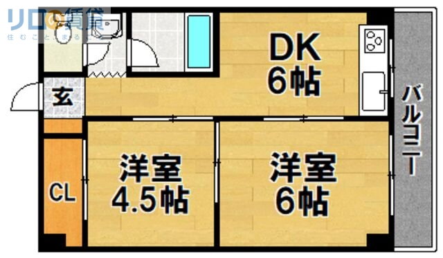大阪府大阪市東淀川区豊里１ 上新庄駅 2DK マンション 賃貸物件詳細