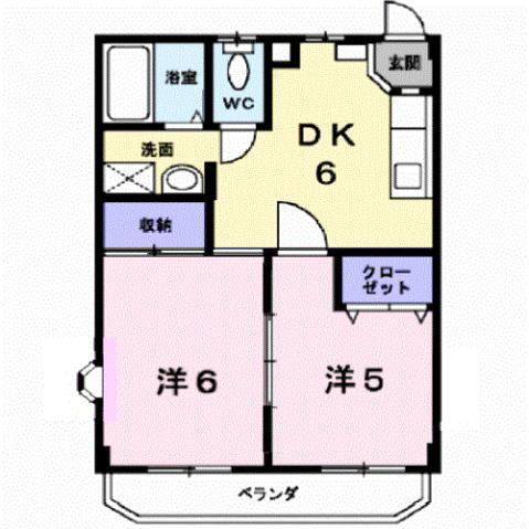 福島県郡山市鳴神２ 郡山駅 2DK アパート 賃貸物件詳細