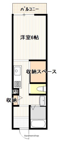 広島県広島市佐伯区三筋２ 楽々園駅 ワンルーム アパート 賃貸物件詳細