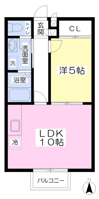 ハイツ福寿 2階 1LDK 賃貸物件詳細