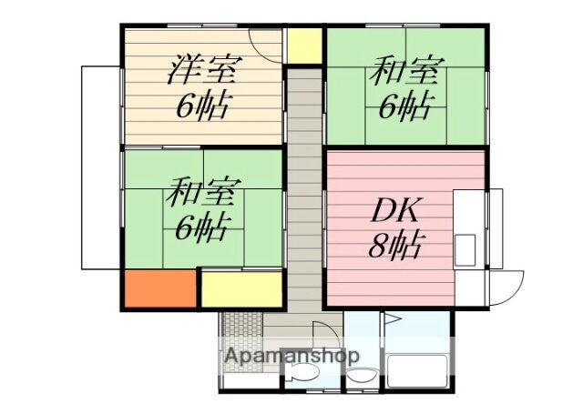 福岡県朝倉郡筑前町原地蔵 太刀洗駅 3DK 一戸建て 賃貸物件詳細