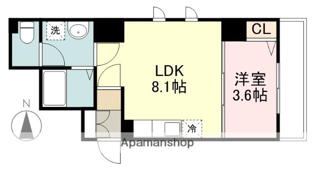 ヴェール広瀬町 4階 1LDK 賃貸物件詳細