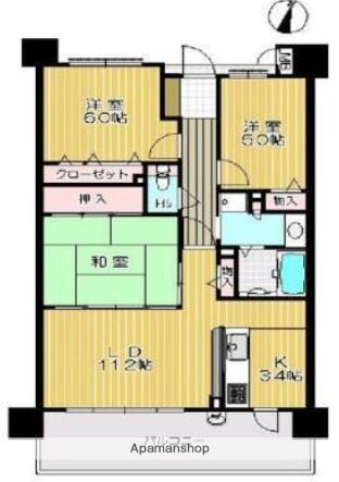 岡山県岡山市北区西古松西町 大元駅 3LDK マンション 賃貸物件詳細