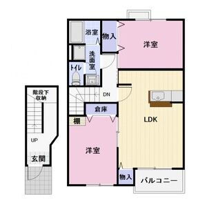 愛知県小牧市大字東田中 小牧原駅 2LDK アパート 賃貸物件詳細