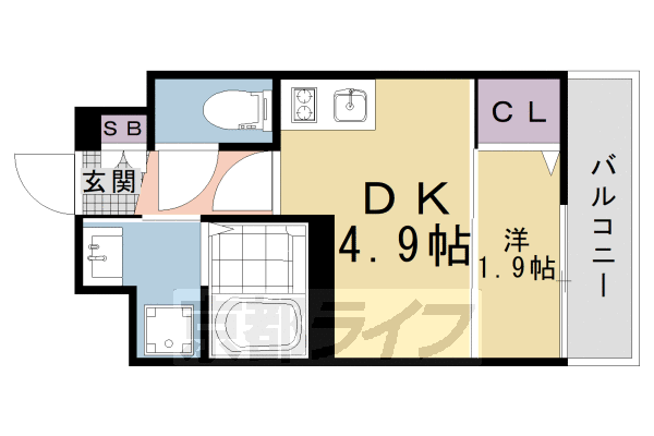 京都府京都市左京区浄土寺西田町 出町柳駅 1DK マンション 賃貸物件詳細
