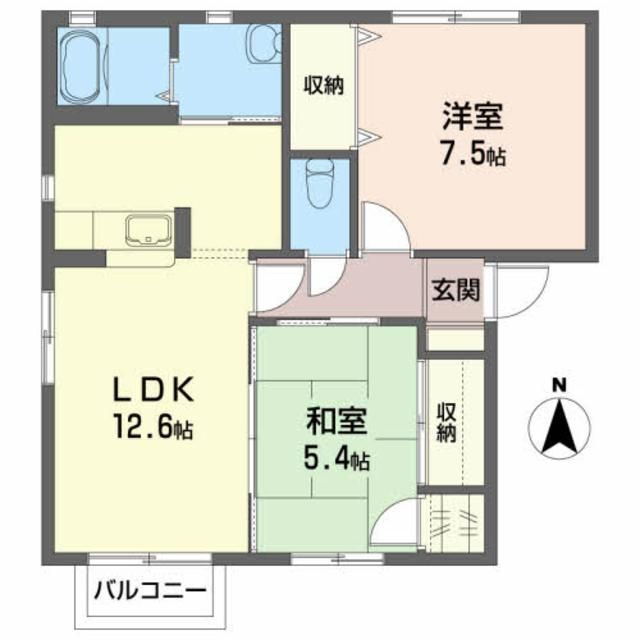 宮城県大崎市古川南町３ 古川駅 2LDK アパート 賃貸物件詳細
