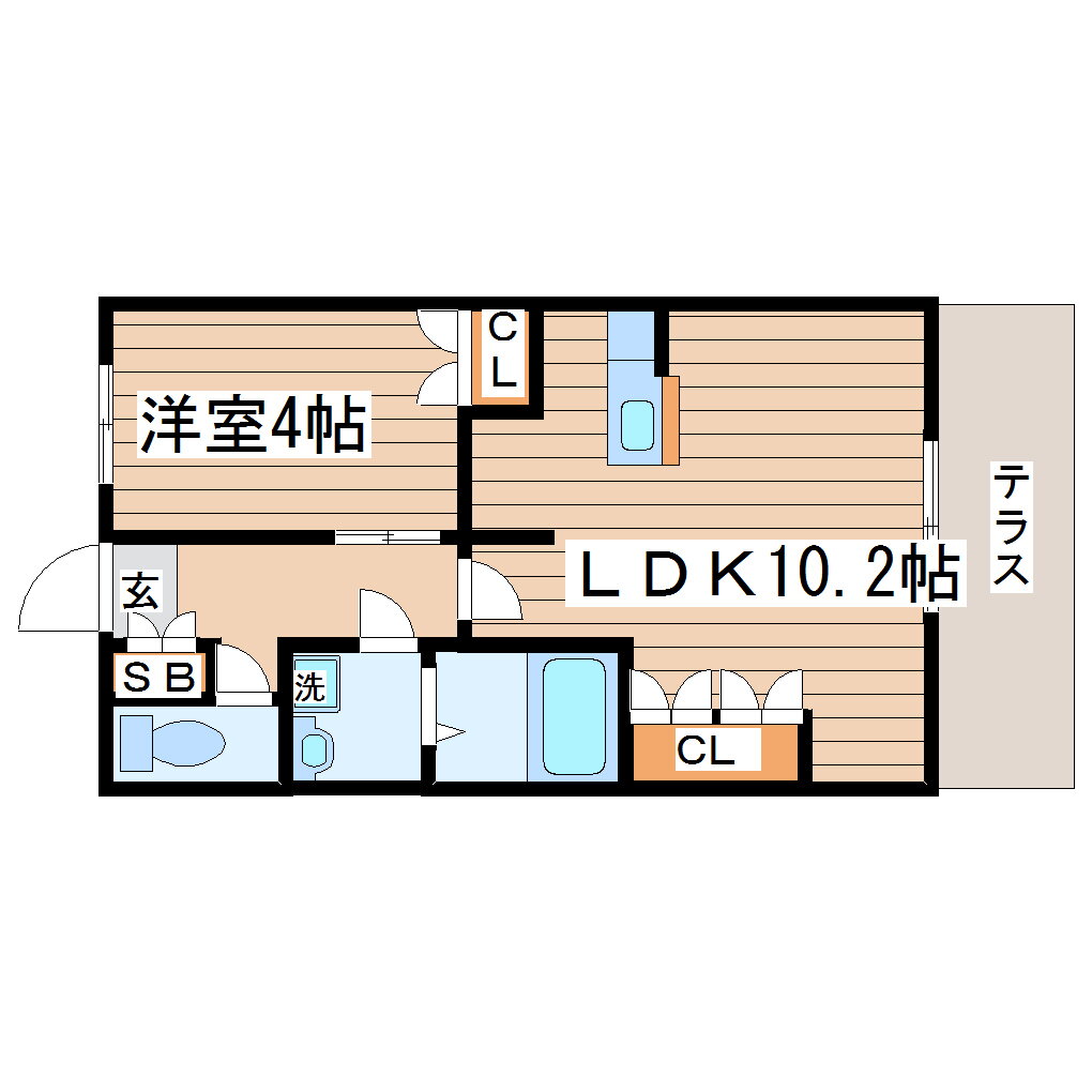 宮城県仙台市宮城野区新田４ 東仙台駅 1LDK アパート 賃貸物件詳細