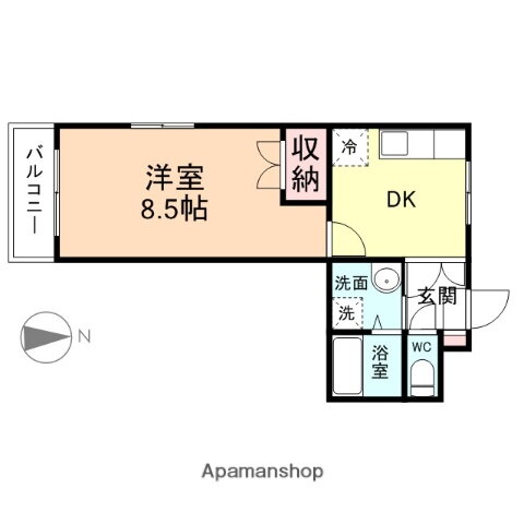 富山県富山市上袋 朝菜町駅 1DK マンション 賃貸物件詳細