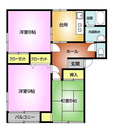 第７コーポユーカリ 1階 3DK 賃貸物件詳細