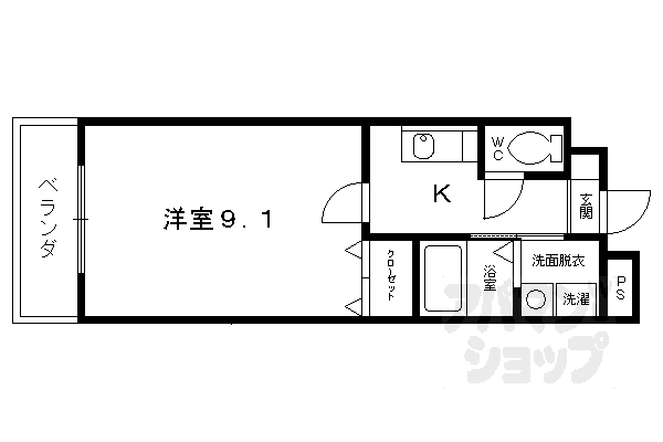 京都府京都市西京区牛ケ瀬西柿町 桂川駅 1K マンション 賃貸物件詳細