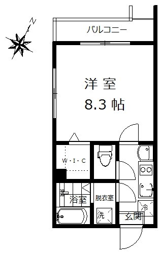 フォレスト西所沢 2階 1K 賃貸物件詳細