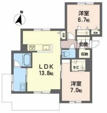 岡山県倉敷市中島 西阿知駅 2LDK マンション 賃貸物件詳細