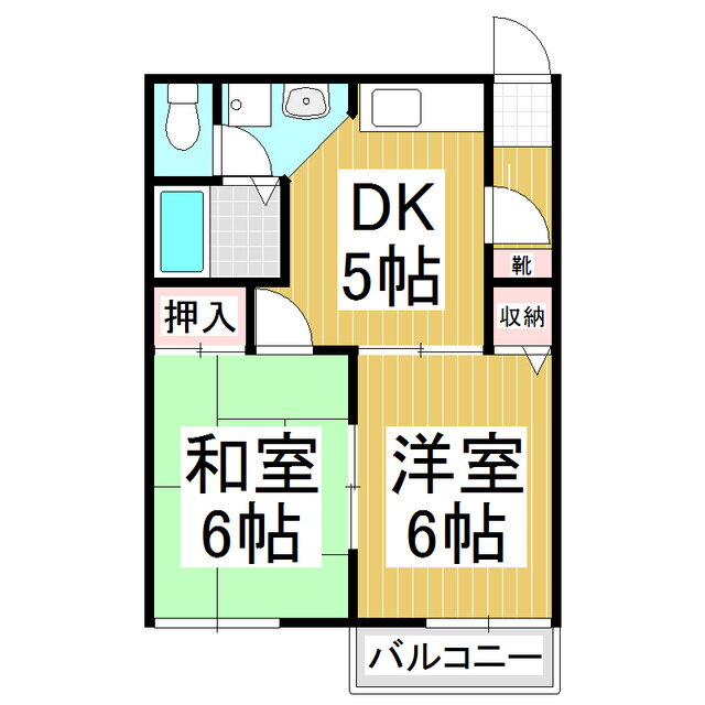 長野県飯田市山本 切石駅 2DK アパート 賃貸物件詳細