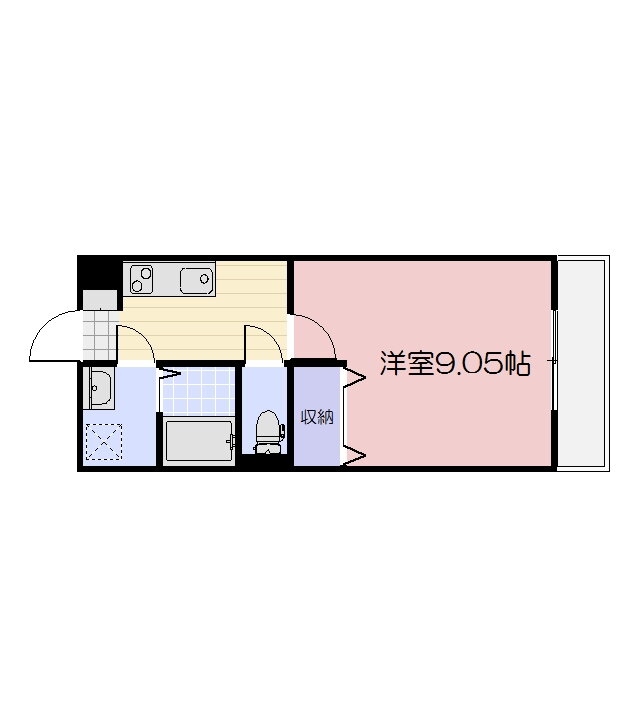 岡山県岡山市北区青江３ 清輝橋駅 1K マンション 賃貸物件詳細