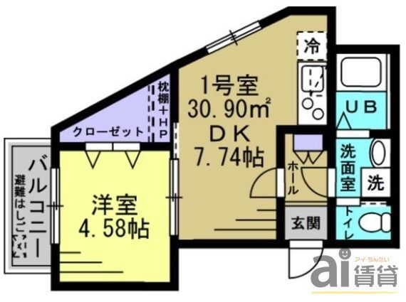 東京都小平市大沼町２ 小平駅 1DK アパート 賃貸物件詳細