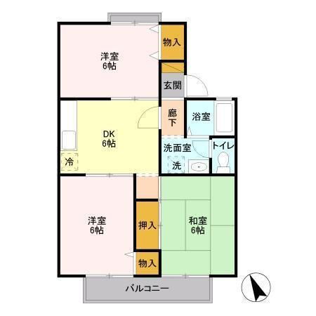 千葉県君津市北子安４ 君津駅 3DK アパート 賃貸物件詳細