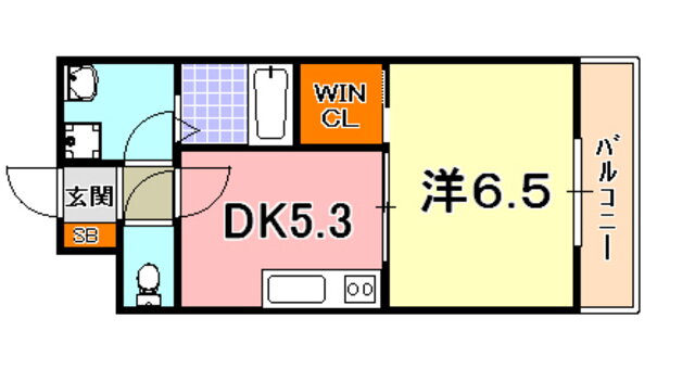 兵庫県神戸市兵庫区大井通１ 兵庫駅 1K マンション 賃貸物件詳細
