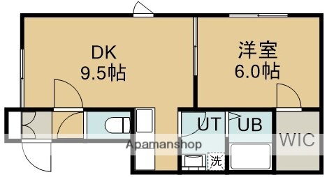 北海道北斗市飯生３ 上磯駅 1DK アパート 賃貸物件詳細