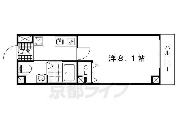 京都府京都市北区紫野上築山町 北大路駅 1K マンション 賃貸物件詳細