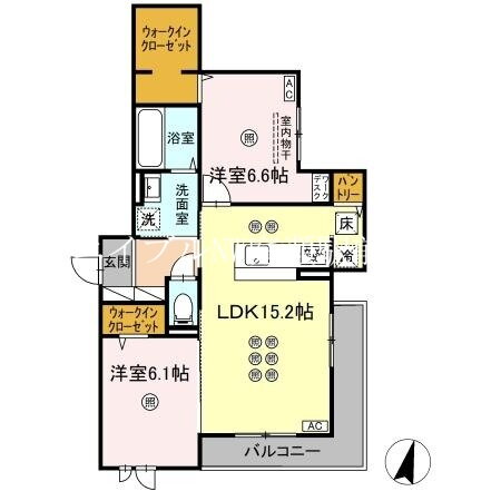 岡山県岡山市北区庭瀬 庭瀬駅 2LDK アパート 賃貸物件詳細