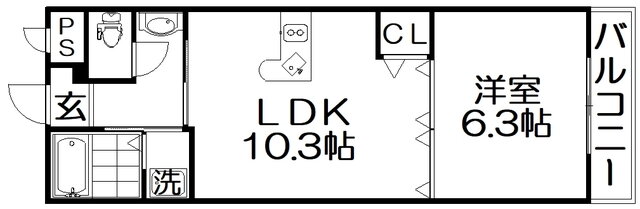 大阪府枚方市伊加賀寿町 枚方公園駅 1LDK マンション 賃貸物件詳細