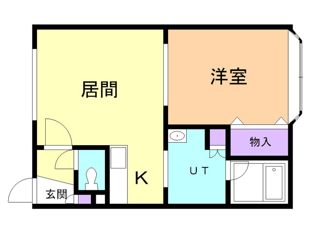 北海道苫小牧市弥生町２ 青葉駅 1DK アパート 賃貸物件詳細