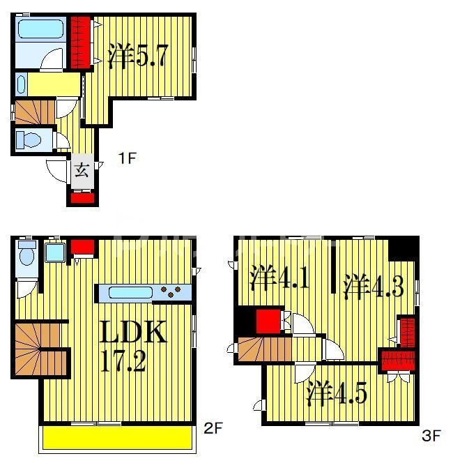 千葉県船橋市宮本６ 東船橋駅 4LDK 一戸建て 賃貸物件詳細