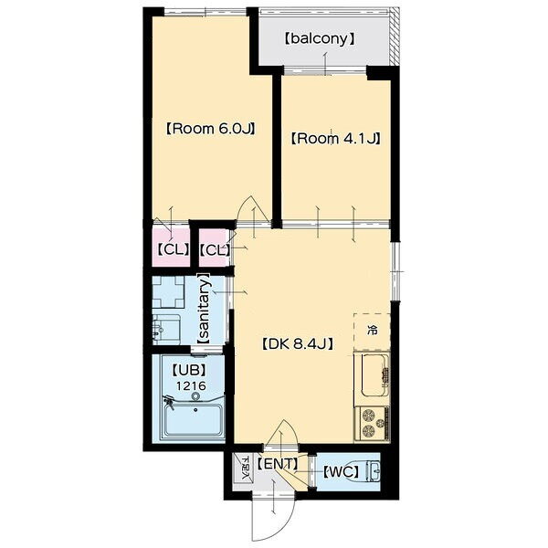 大阪府大阪市東住吉区矢田１ 矢田駅 2LDK アパート 賃貸物件詳細