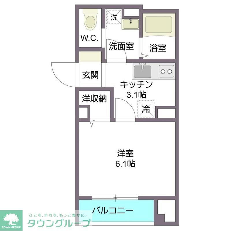 東京都大田区西蒲田４ 蓮沼駅 1K マンション 賃貸物件詳細