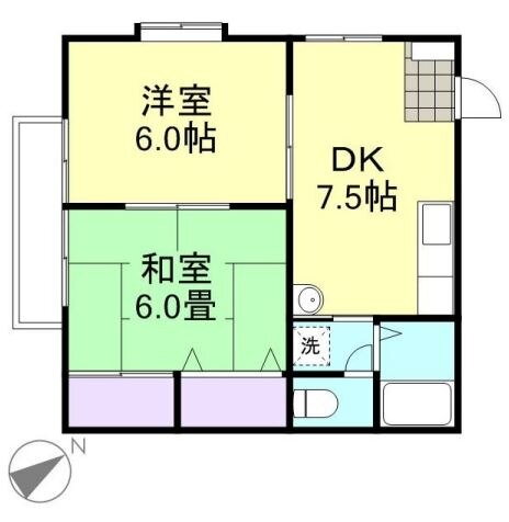 岡山県倉敷市藤戸町天城 茶屋町駅 2DK アパート 賃貸物件詳細