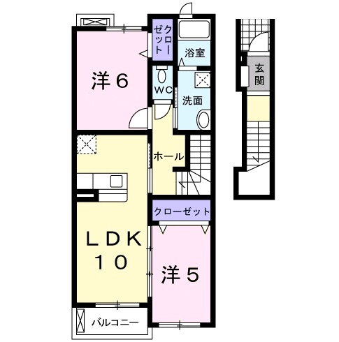 愛知県西尾市城崎町７ 西尾駅 2LDK アパート 賃貸物件詳細