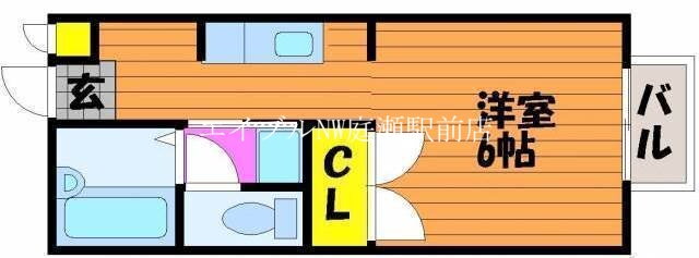 岡山県岡山市北区奉還町３ 岡山駅 1K アパート 賃貸物件詳細