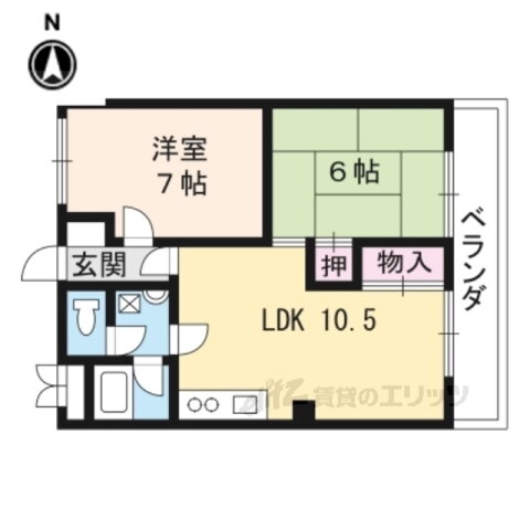 京都府京都市山科区音羽山等地 山科駅 2LDK マンション 賃貸物件詳細