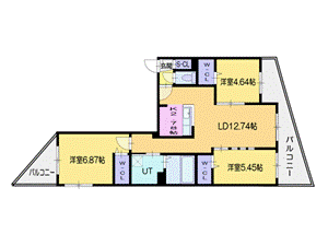 フォレスタ大谷地 1階 3LDK 賃貸物件詳細