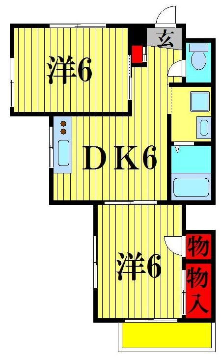 千葉県松戸市八ケ崎８ 馬橋駅 2DK マンション 賃貸物件詳細