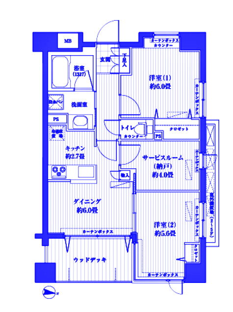 神奈川県横浜市港北区新吉田東８ 新羽駅 2SDK マンション 賃貸物件詳細