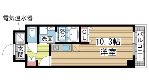 兵庫県神戸市兵庫区福原町 神戸駅 ワンルーム マンション 賃貸物件詳細