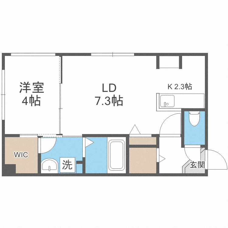 北海道札幌市白石区本通２丁目南 白石駅 1LDK マンション 賃貸物件詳細