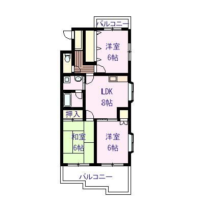 栃木県栃木市野中町 3DK マンション 賃貸物件詳細