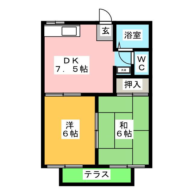 岐阜県瑞浪市松ヶ瀬町２ 瑞浪駅 2DK アパート 賃貸物件詳細