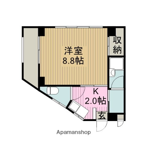 サンエトワール 3階 1K 賃貸物件詳細