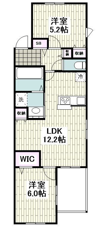 （仮称）亀井野メゾン 1階 2LDK 賃貸物件詳細