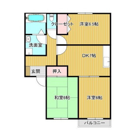 岡山県岡山市北区東花尻 庭瀬駅 3DK アパート 賃貸物件詳細
